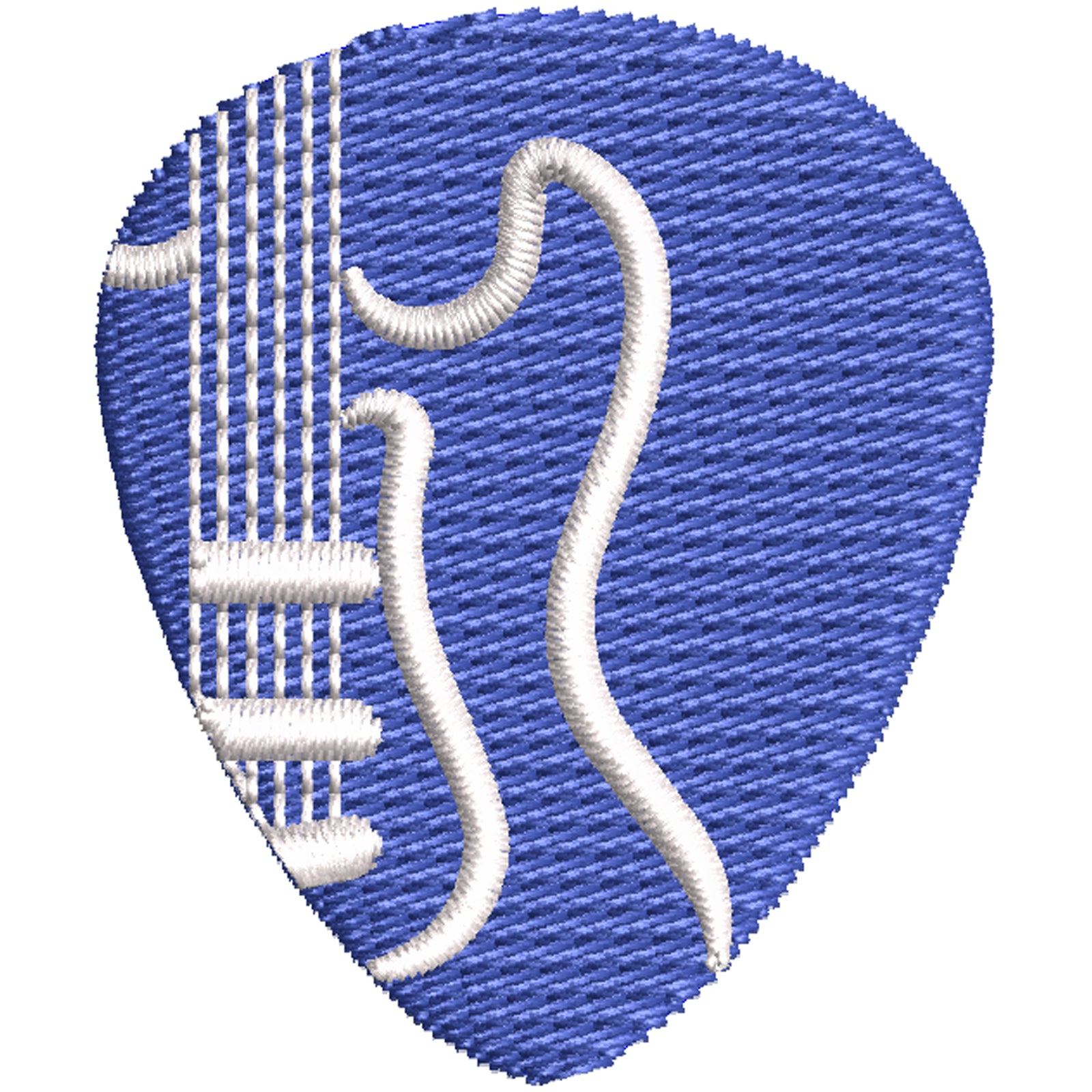 Guitar Pick Logo | Leisure Digitized Embroidery Design | e4Hats ...