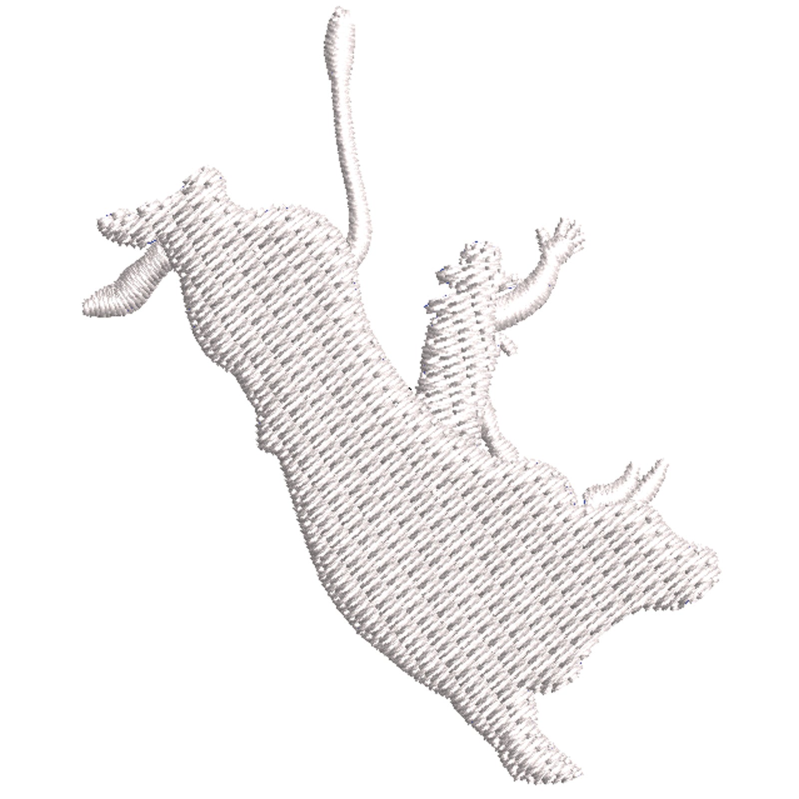 Bull Rider Embroidery Bull Riding | Leisure Digitized Embroidery Design | e4Hats – e4Hats.com