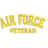 Air Force Veteran Text digitized embroidery design