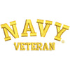 Licensed Navy Veteran Letters Symbol digitized embroidery design