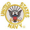 Licensed US Navy Circle Logo digitized embroidery design