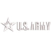 Licensed US Army Star Logo digitized embroidery design