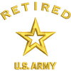 Licensed US Army Retired Military digitized embroidery design