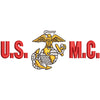 USMC Logo digitized embroidery design