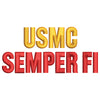 USMC Semper Fi digitized embroidery design