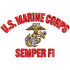 US Marine Corps Semper FI Symbol digitized embroidery design