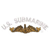 Licensed Golden US Submarine Symbol digitized embroidery design
