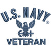 Licensed Eagle Navy Veteran Symbol digitized embroidery design