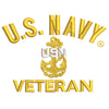 Licensed Navy USN Veteran Logo digitized embroidery design