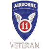 Licensed 11th Airborne Division Veteran Logo digitized embroidery design