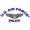 U.S. Air Force Pilot digitized embroidery design