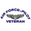 U.S. Air Force Pilot Veteran digitized embroidery design