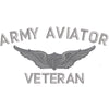 Licensed Army Aviator Veteran digitized embroidery design