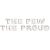 The Few The Proud Logo digitized embroidery design