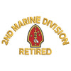 2nd Marine Division Retired digitized embroidery design
