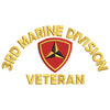 3rd Marine Division Veteran digitized embroidery design