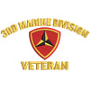 3rd Marine Division Veteran Logo digitized embroidery design