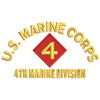 U.S. Marine Corps 4th Marine Division digitized embroidery design