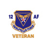 Twelfth Air Force Veteran digitized embroidery design
