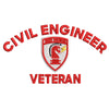 USAF Civil Engineer Veteran digitized embroidery design