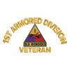 U.S. Army 1st Armored Division Logo digitized embroidery design