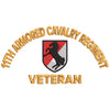 U.S. Army 11th Armored Cavalry Regiment digitized embroidery design
