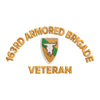 U.S. Army 163rd Armored Brigade Symbol digitized embroidery design