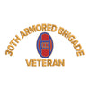 U.S. Army 30th Armored Brigade Logo digitized embroidery design