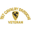 U.S. Army 1st Cavalry Division digitized embroidery design