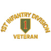 U.S. Army 1st Infantry Division digitized embroidery design