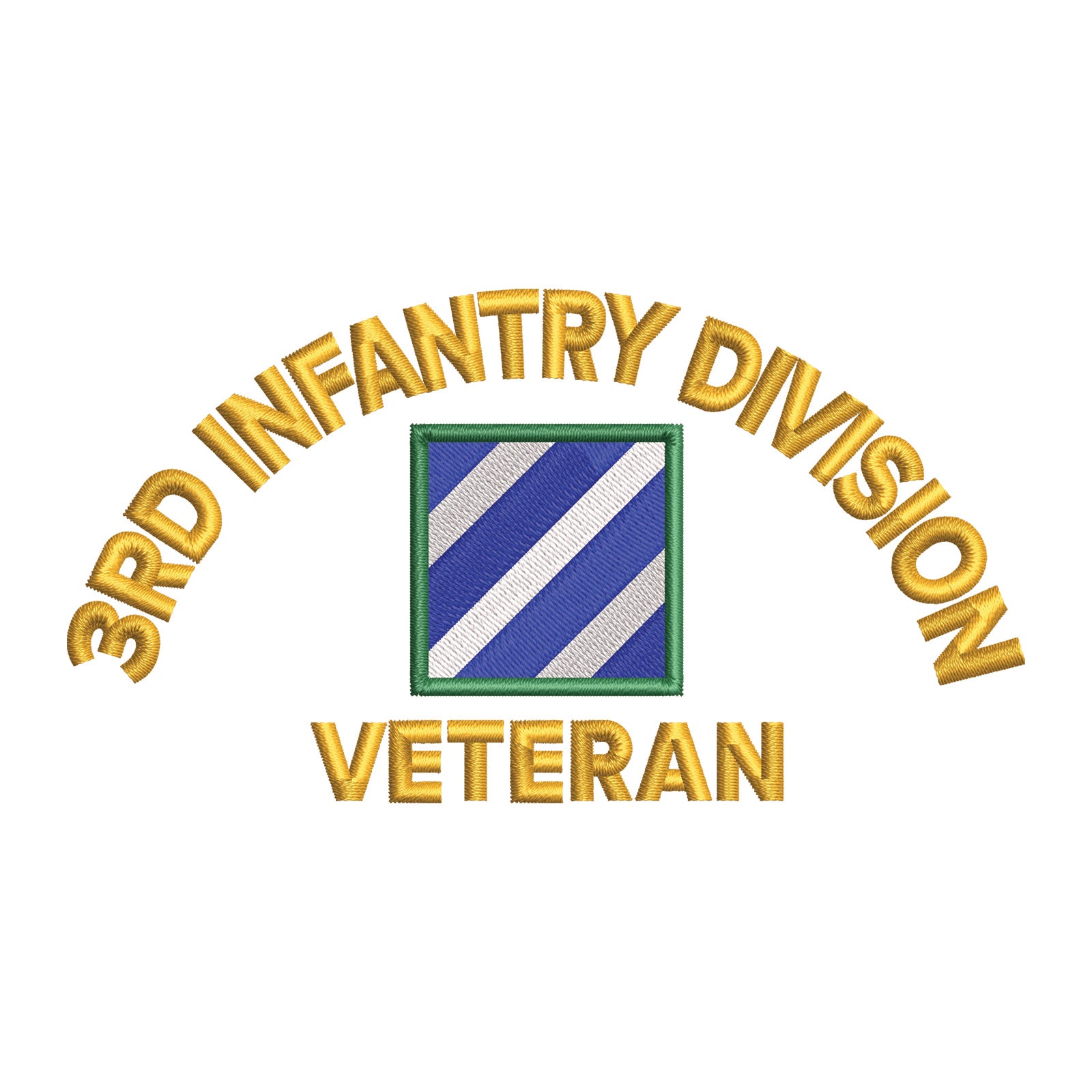 U.S. Army 3rd Infantry Division Logo | Army Digitized Embroidery Design ...
