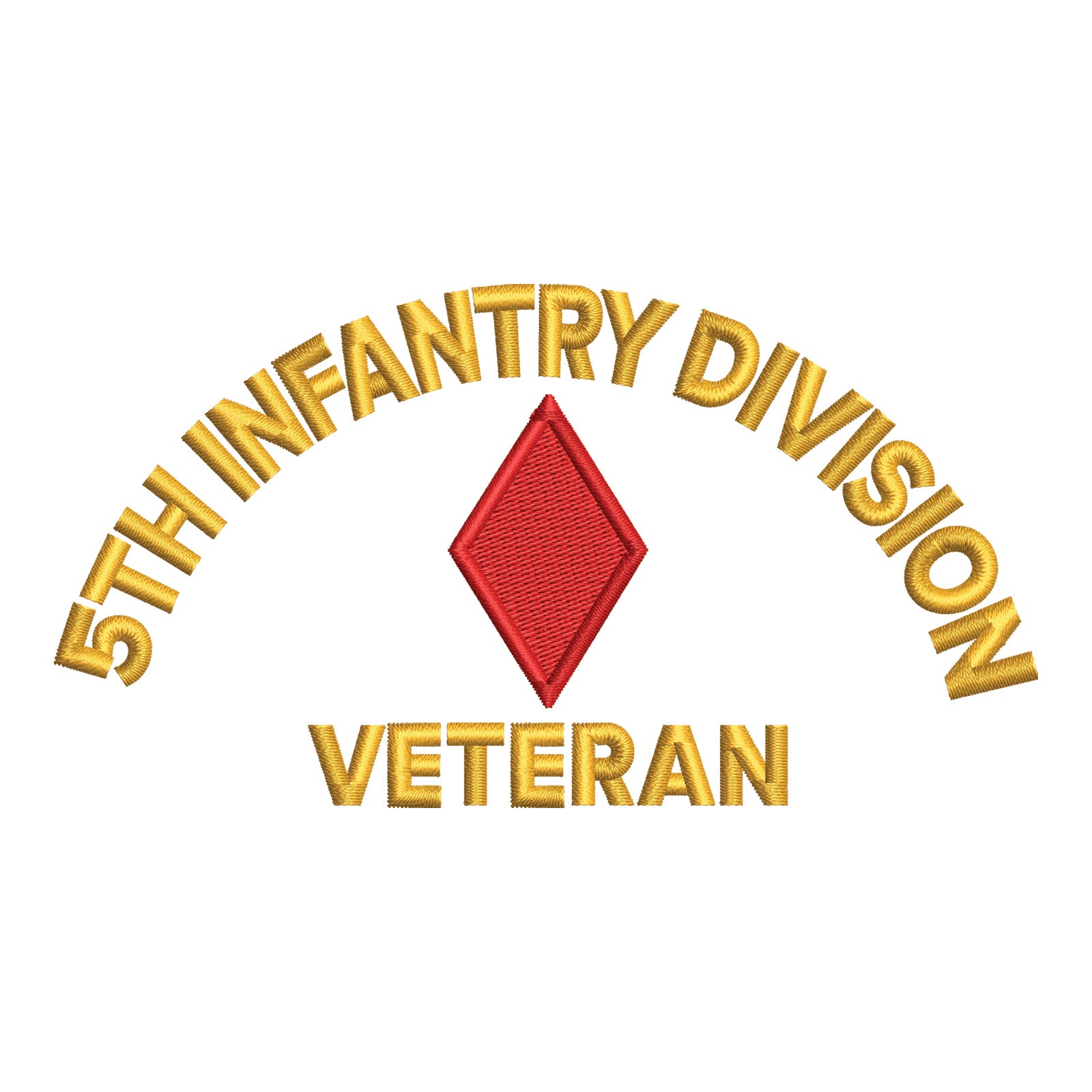 5th Rifles Logo U.S. Army 5th Infantry Division Symbol | Army Digitized Embroidery ...