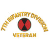 U.S. Army 7th Infantry Division digitized embroidery design