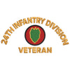 U.S. Army 24th Infantry Division digitized embroidery design