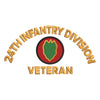 U.S. Army 24th Infantry Division Logo digitized embroidery design
