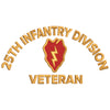 U.S. Army 25th Infantry Division digitized embroidery design