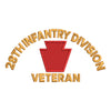 U.S. Army 28th Infantry Division Symbol digitized embroidery design