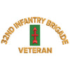 U.S. Army 32nd Infantry Brigade digitized embroidery design