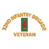 U.S. Army 32nd Infantry Brigade Logo digitized embroidery design