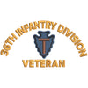 U.S. Army 36th Infantry Division digitized embroidery design