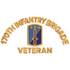 U.S. Army 170th Infantry Brigade digitized embroidery design
