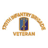 U.S. Army 170th Infantry Brigade Logo digitized embroidery design