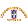 U.S. Army 172nd Infantry Brigade digitized embroidery design