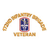 U.S. Army 172nd Infantry Brigade Symbol digitized embroidery design