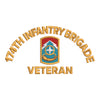 U.S. Army 174th Infantry Brigade Symbol digitized embroidery design