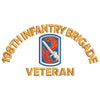 U.S. Army 198th Infantry Brigade digitized embroidery design