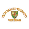 U.S. Army 75 Ranger Regiment Symbol digitized embroidery design