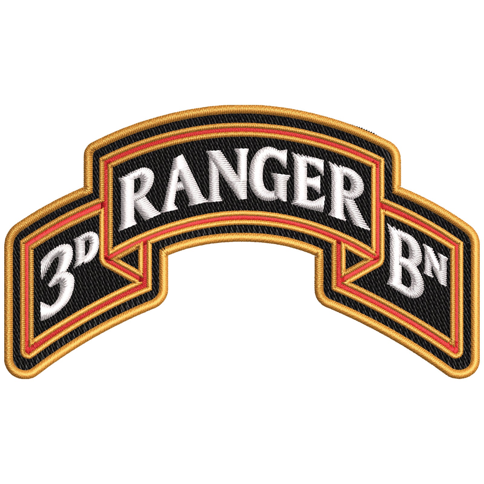U.S. Army 3rd Ranger Battalion Symbol | Army Digitized Embroidery ...