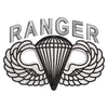 U.S. Army Paratrooper and Ranger Badge Symbol digitized embroidery design