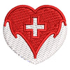 Nurse with Heart digitized embroidery design